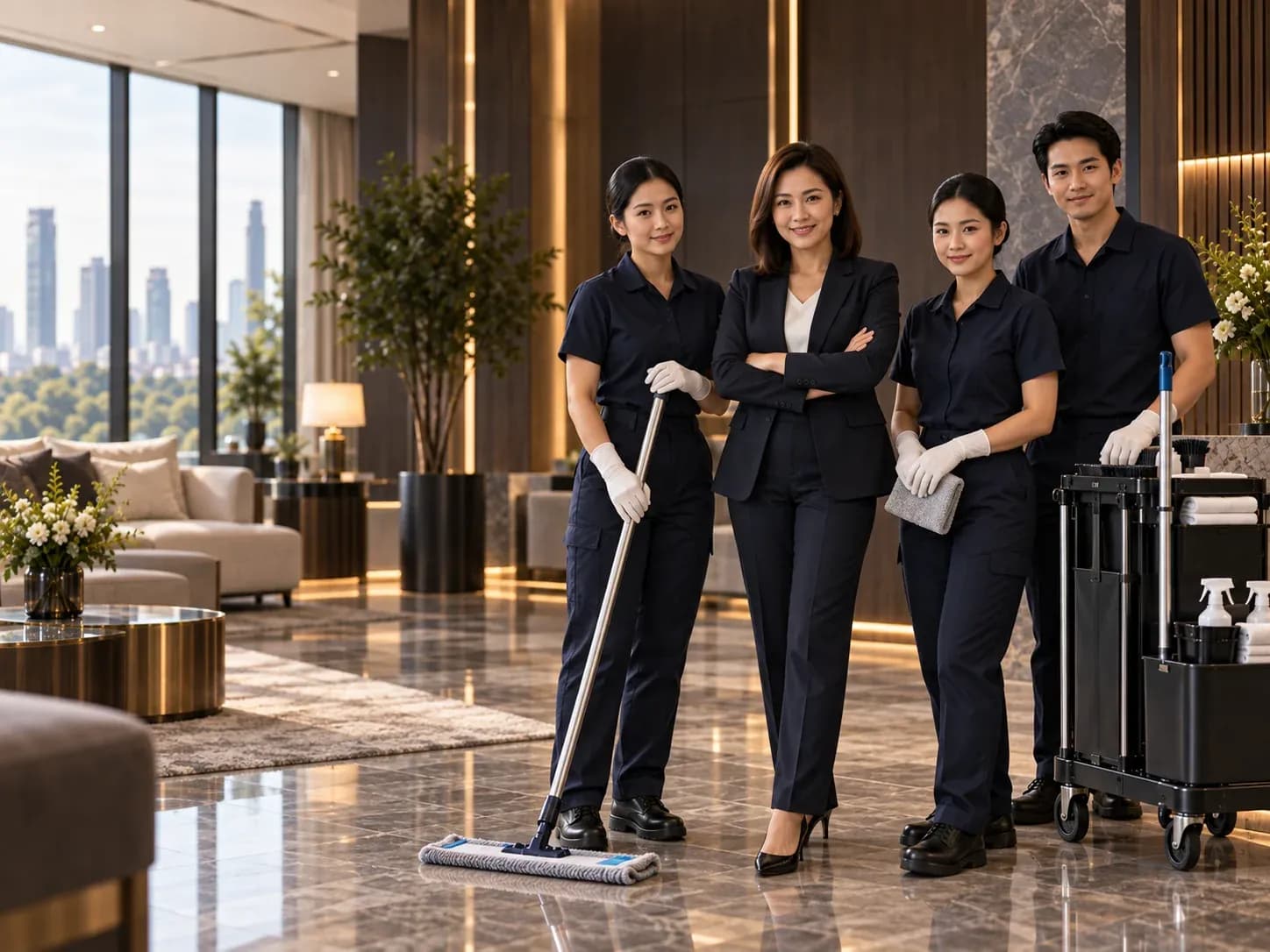 ทีมบริหารและทีมงาน Cleaner Queens